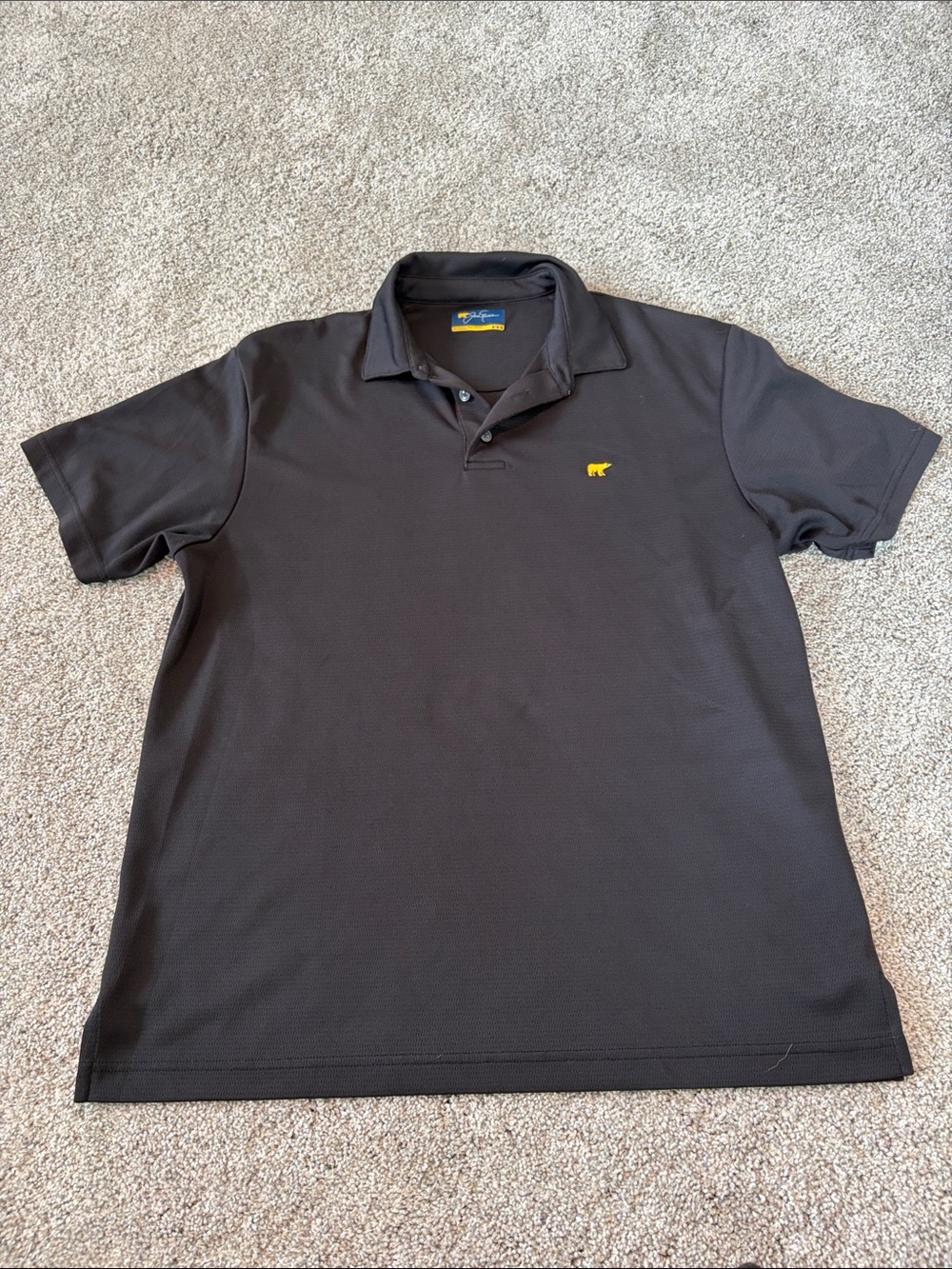 Jack Nicklaus Logo Men's Black Polo Shirt
